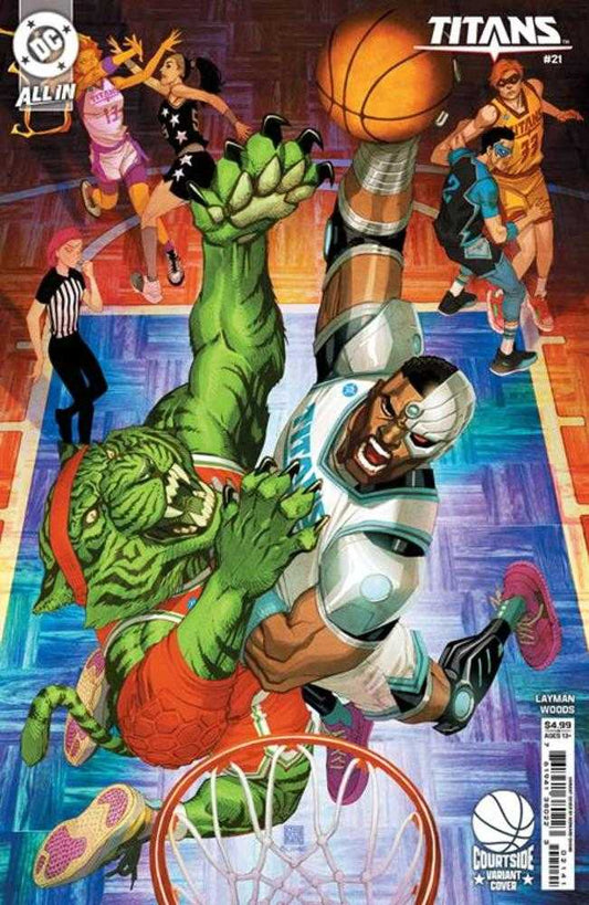 Titans 21 Cover D Bernard Chang Courtside Card Stock Variant - Cadets Toys & Comics