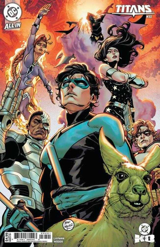 Titans 32 Cover B Brad Walker Card Stock Variant (DC K.O.) - Cadets Toys & Comics