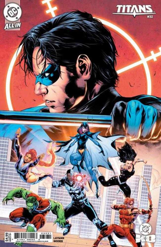 Titans 32 Cover C Caanan White Card Stock Variant (DC K.O.) - Cadets Toys & Comics