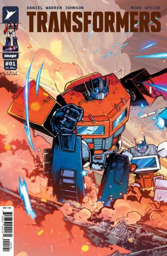 Transformers 1 Tenth Printing Cover I Andrei Bressan & Adriano Lucas Optimus Prime Connecting Variant - Cadets Toys & Comics