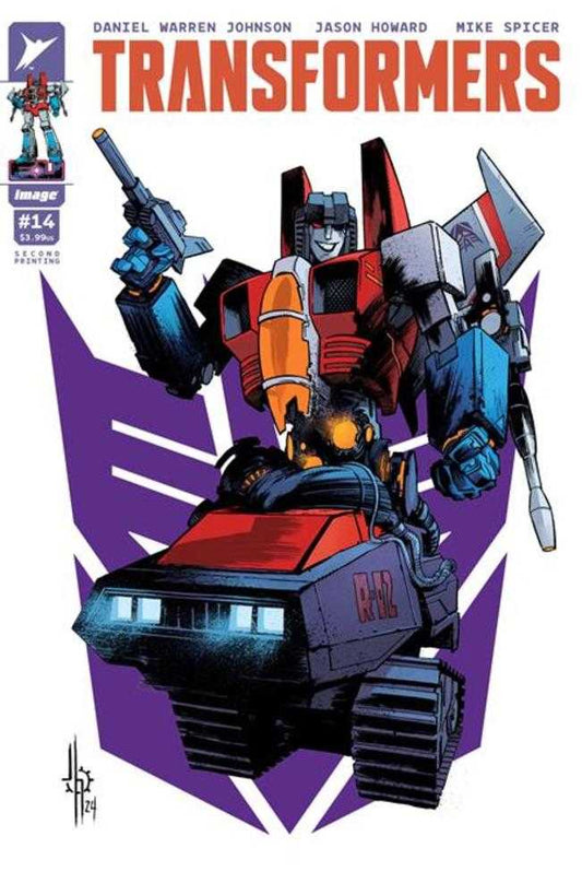 Transformers 14 2nd Print Cover A Jason Howard Decepticon Starscream - Cadets Toys & Comics