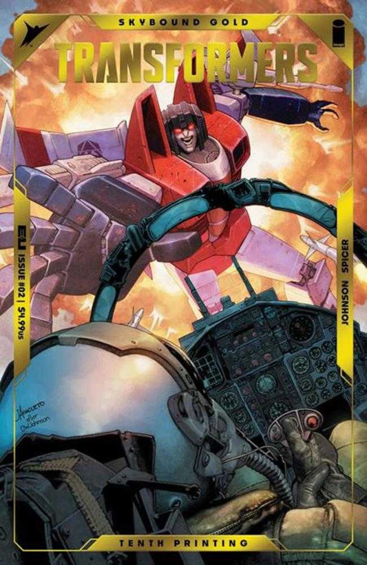 Transformers 2 10 Th Printing Cover B Jay Anacelto & Romulo Fajardo Jr Emboss & Gold Foil Variant - Cadets Toys & Comics