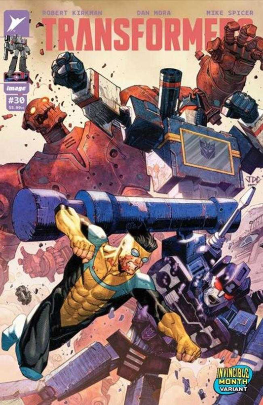 Transformers 30 Cover F Josh Cassara Invincible Team Up Variant - Cadets Toys & Comics