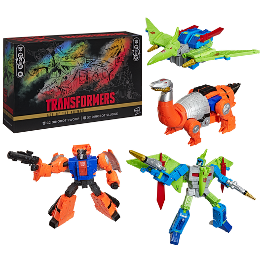 Transformers Age of the Primes G2 Dinobot Swoop and G2 Dinobot Sludge - Cadets Toys & Comics