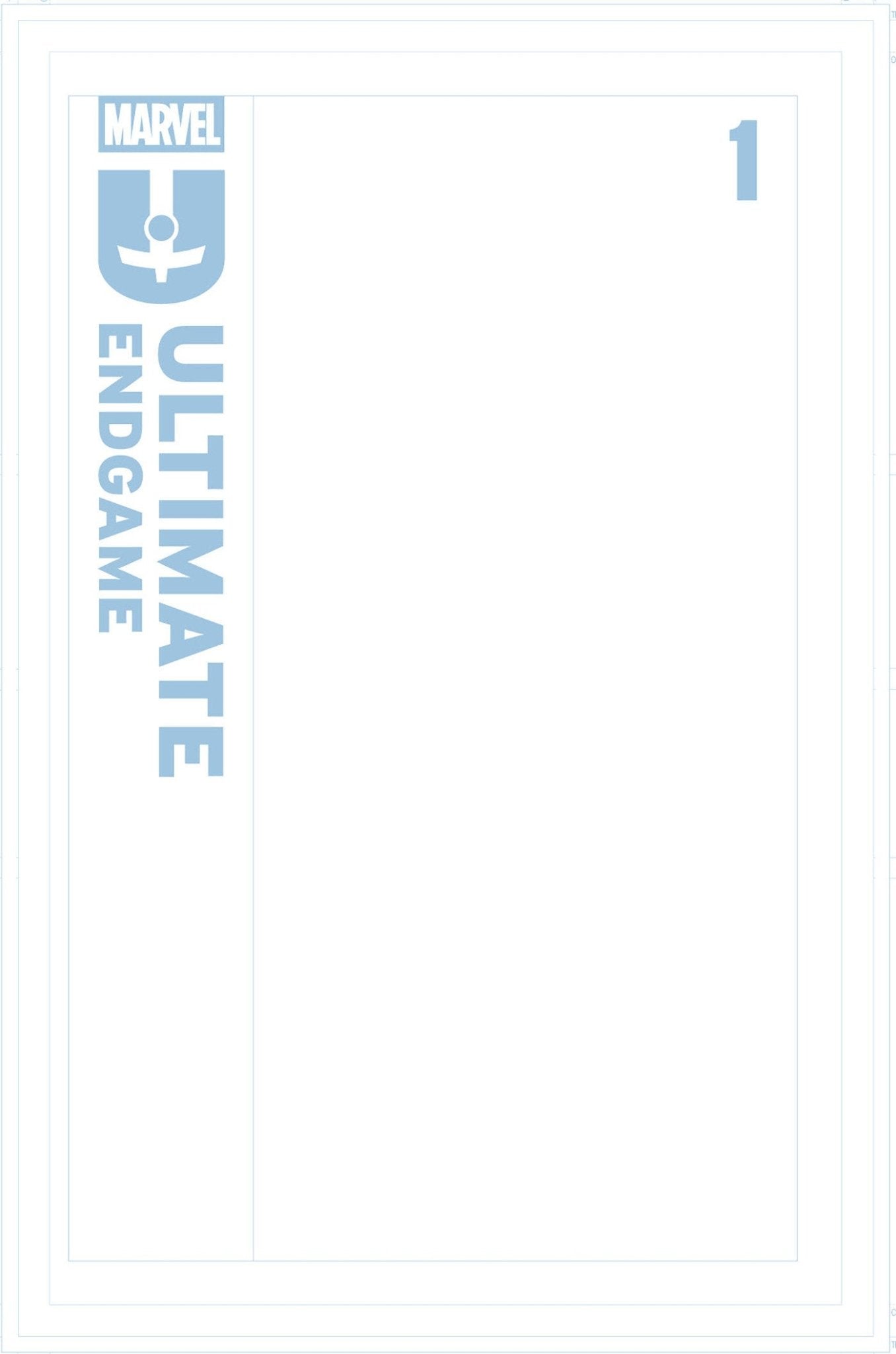 Ultimate Endgame 1 Blue Line Blank Variant - Cadets Toys & Comics