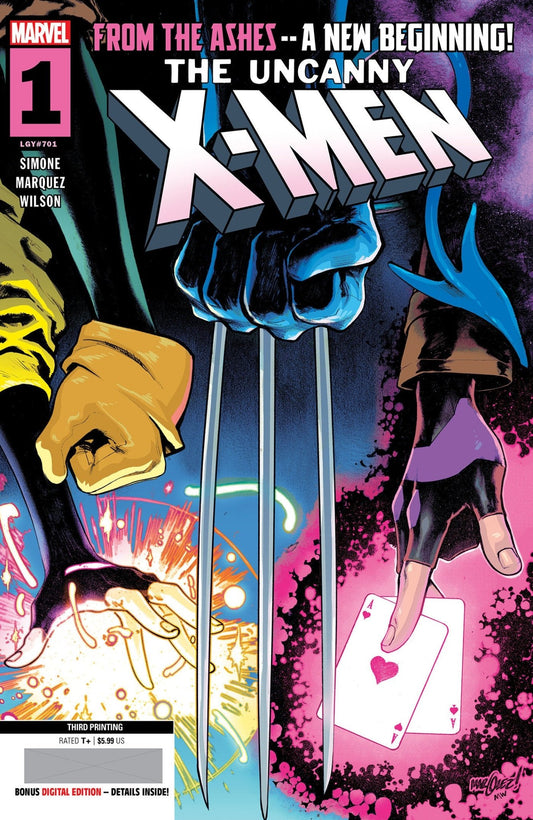 Uncanny X - Men 1 David Marquez 3RD Printing Variant - Cadets Toys & Comics