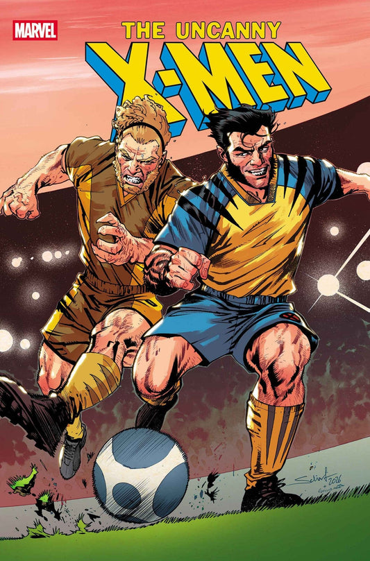 Uncanny X - Men 29 Jonas Scharf Marvel Soccer Variant - Cadets Toys & Comics