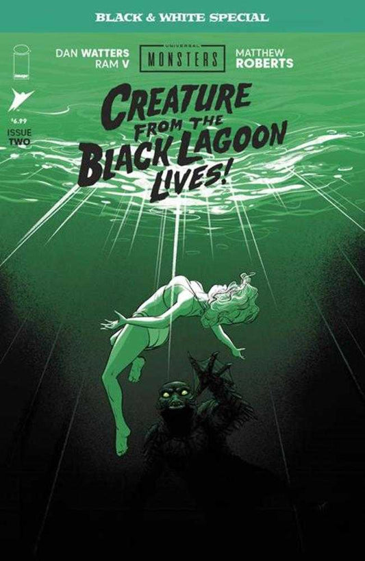 Universal Monsters Creature From The Black Lagoon Lives Black & White Special 2 (Of 2) Cover A Matthew Roberts - Cadets Toys & Comics