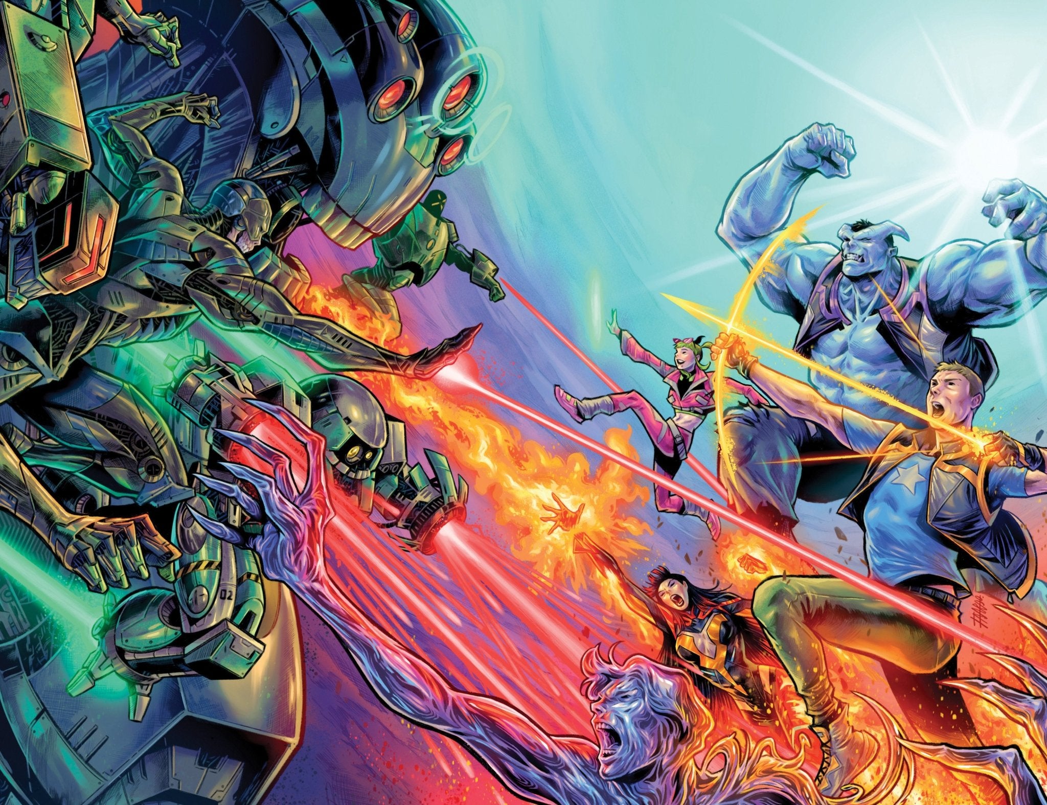 Valiant Beyond: All New Harbinger #1 Variante F (Arte completo envolvente de Fajardo)