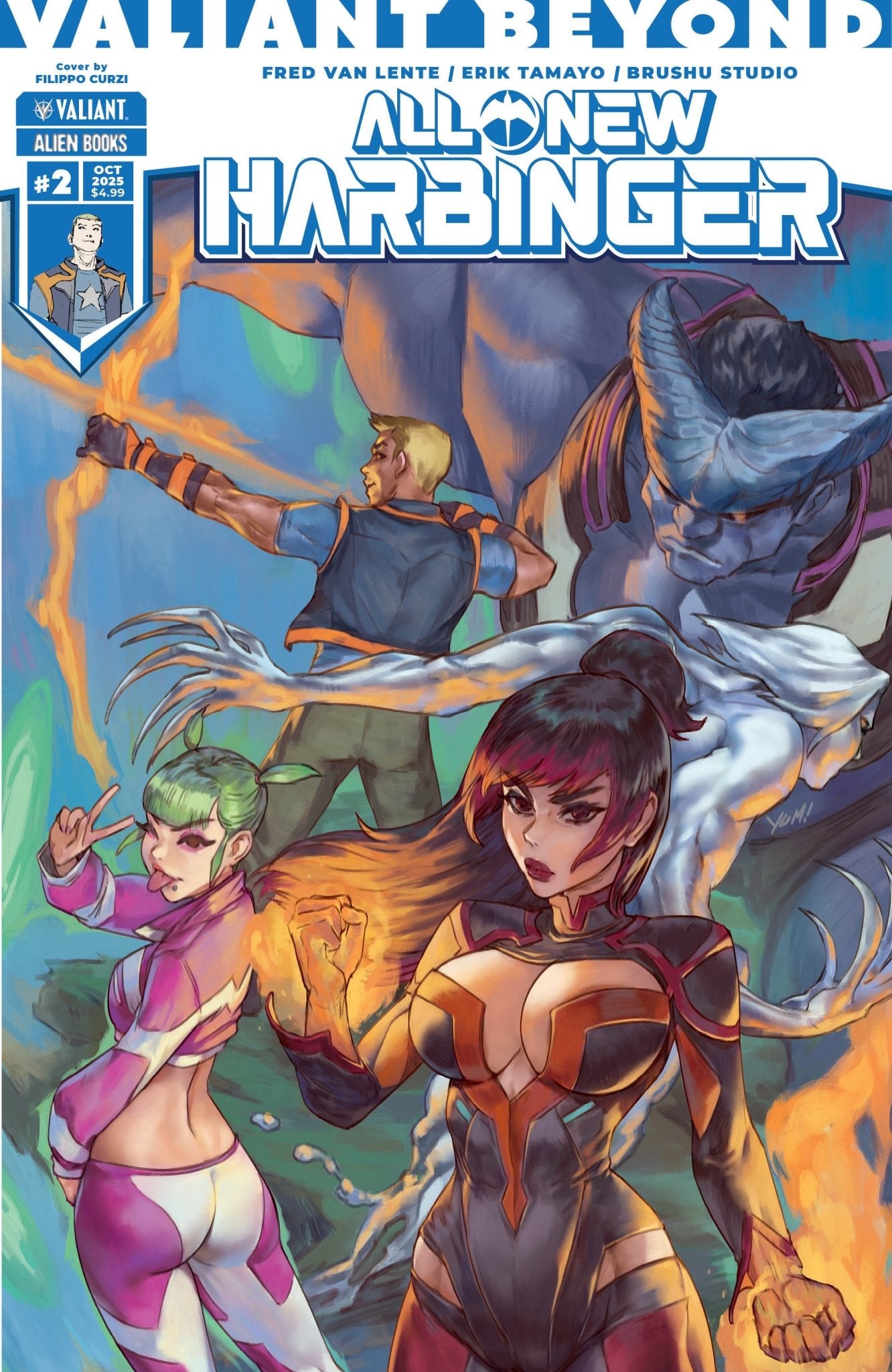 Valiant Beyond: All New Harbinger #2 Portada A (Curzi)