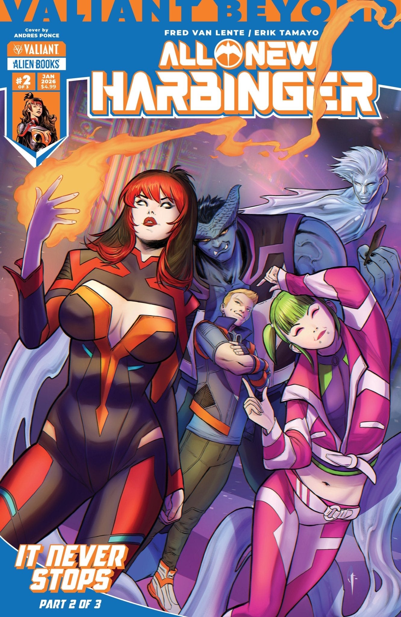 Valiant Beyond: All New Harbinger 5 It Never Stops 2 Cover A (Ponce) - Cadets Toys & Comics