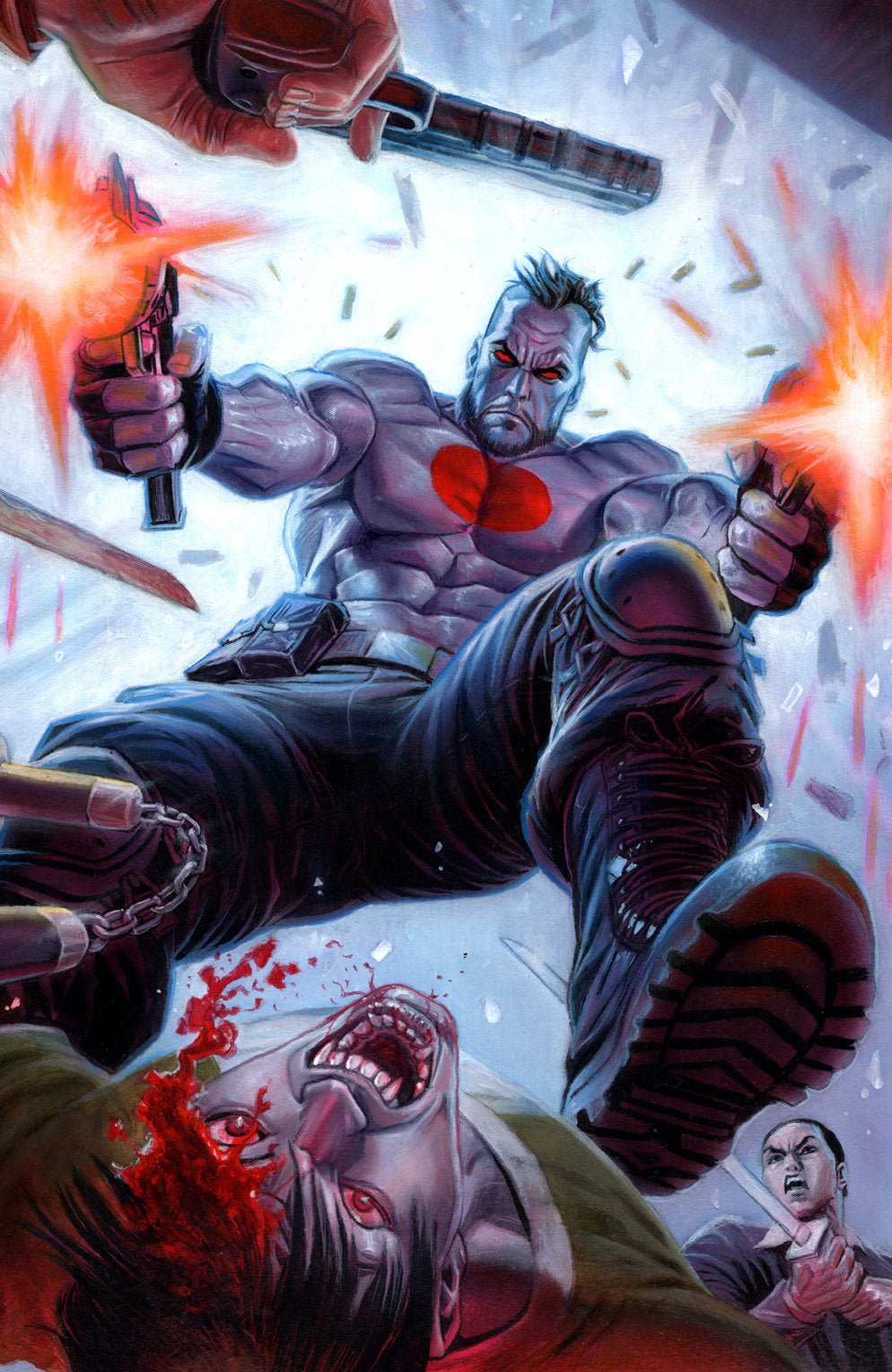 Valiant Beyond: Bloodshot #1 Variante F (Arte completo envolvente de Grego)