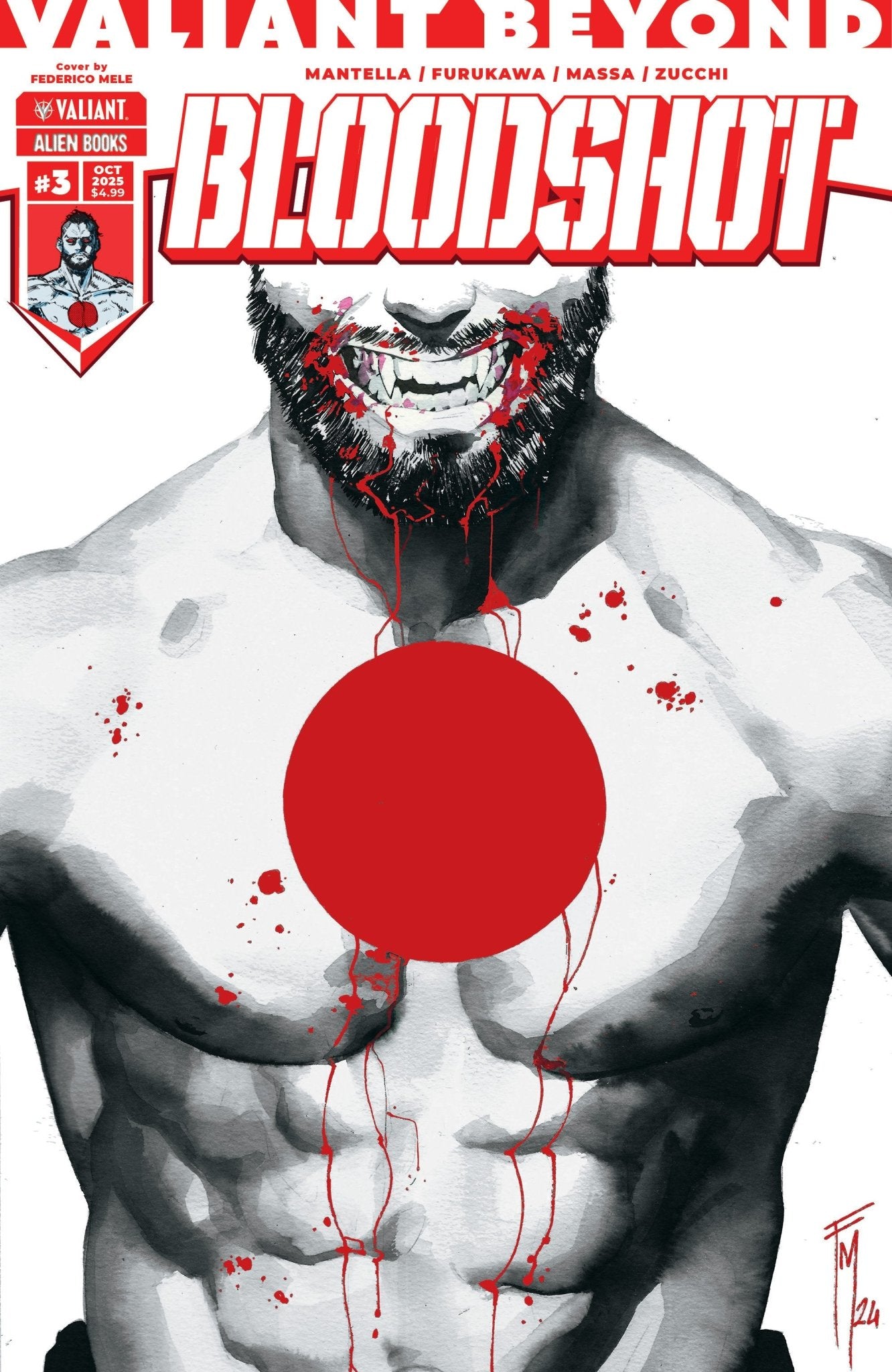 Valiant Beyond: Bloodshot 3 Variant B (Mele) - Cadets Toys & Comics