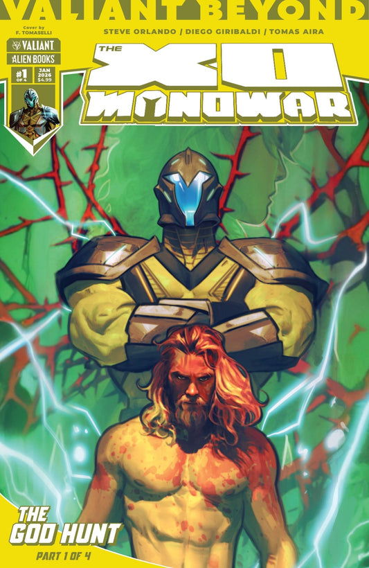 Valiant Beyond: The X O Manowar 5 The God Hunt 1 Cover A (Tomaselli) - Cadets Toys & Comics