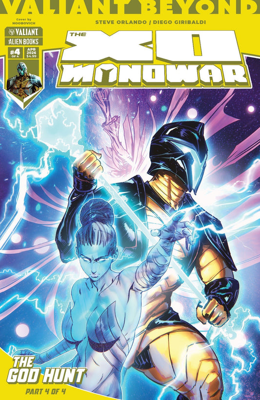 Valiant Beyond: The X O Manowar 8 The God Hunt 4 Cover A (Noobovich) - Cadets Toys & Comics