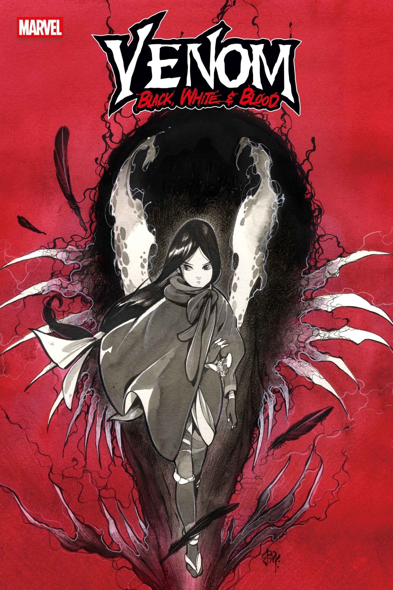 Venom: Negro, Blanco y Sangre #1 Variante de Peach Momoko