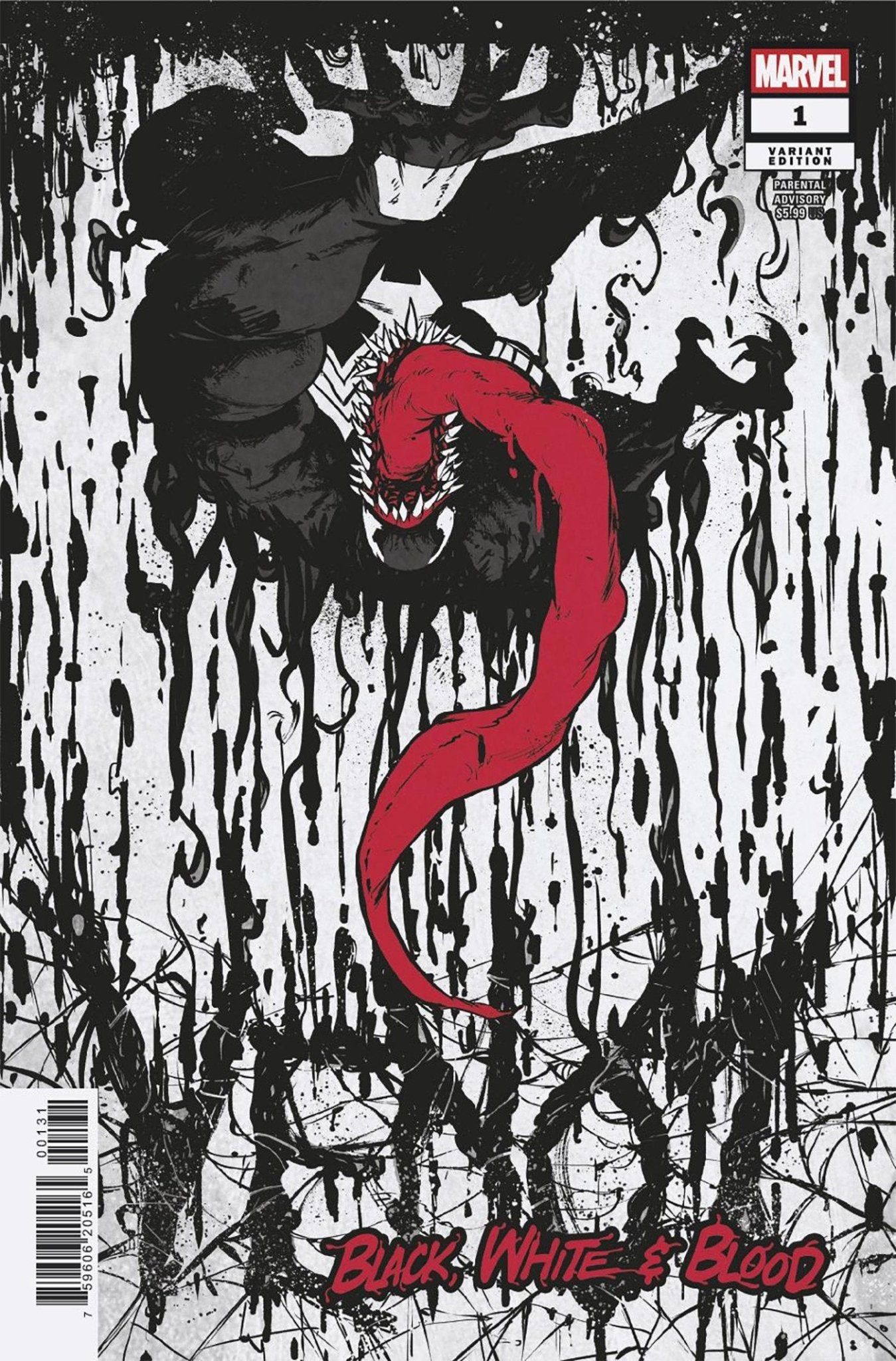 Venom: Negro, Blanco y Sangre #1 Variante de Sanford Greene
