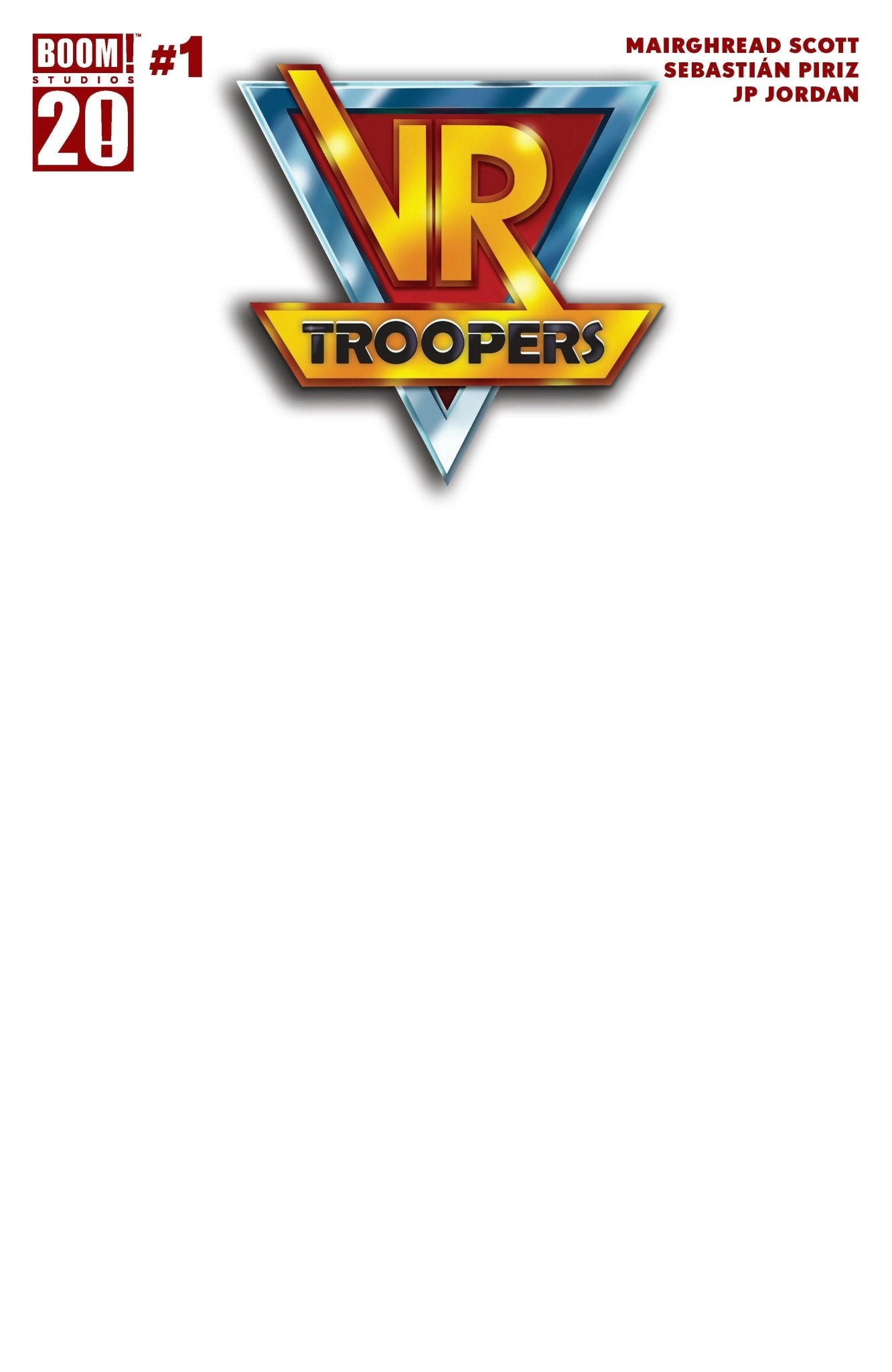 Vr Troopers #1 F Variedad en blanco (Boceto)