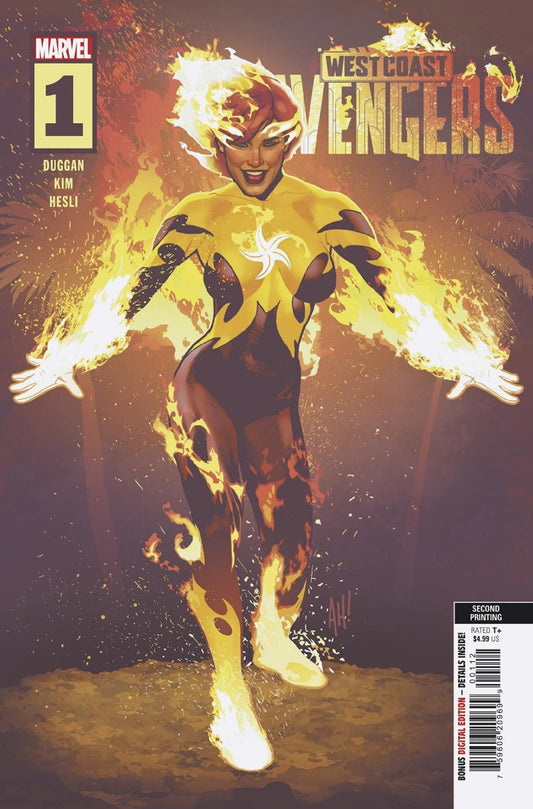 West Coast Avengers 1 Adam Hughes 2nd Print Variant - Cadets Toys & Comics