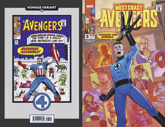 West Coast Avengers 3 Paco Medina Fantastic Four Homage Variant - Cadets Toys & Comics