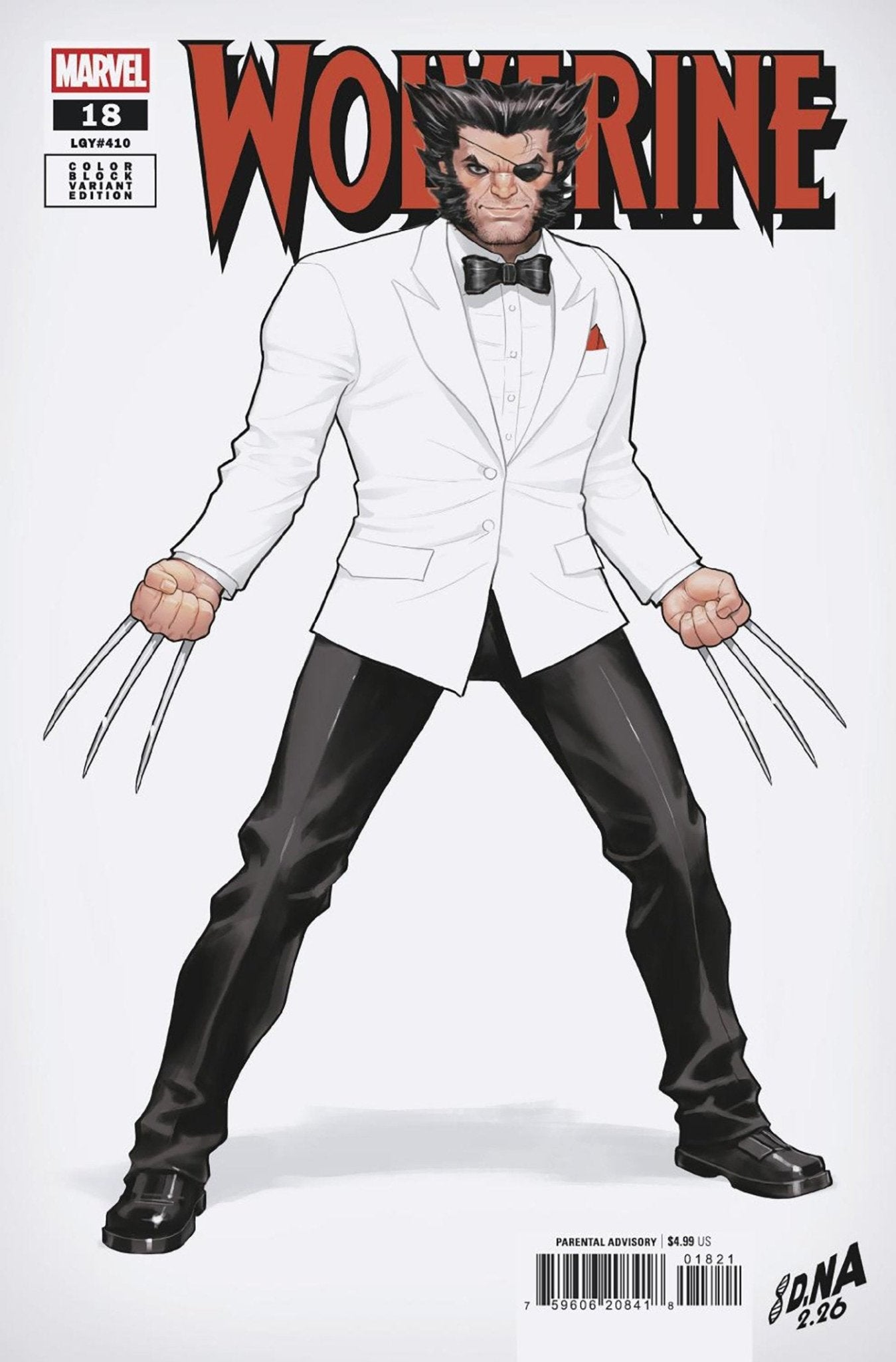 Wolverine 18 David Nakayama Color Block White Variant - Cadets Toys & Comics