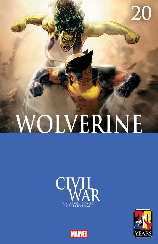 Wolverine 20 Aaron Kuder Civil War Celebration Variant - Cadets Toys & Comics