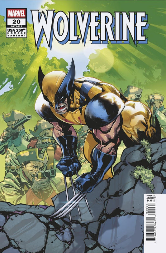Wolverine 20 Francesco Manna 250 Th Homage Variant - Cadets Toys & Comics