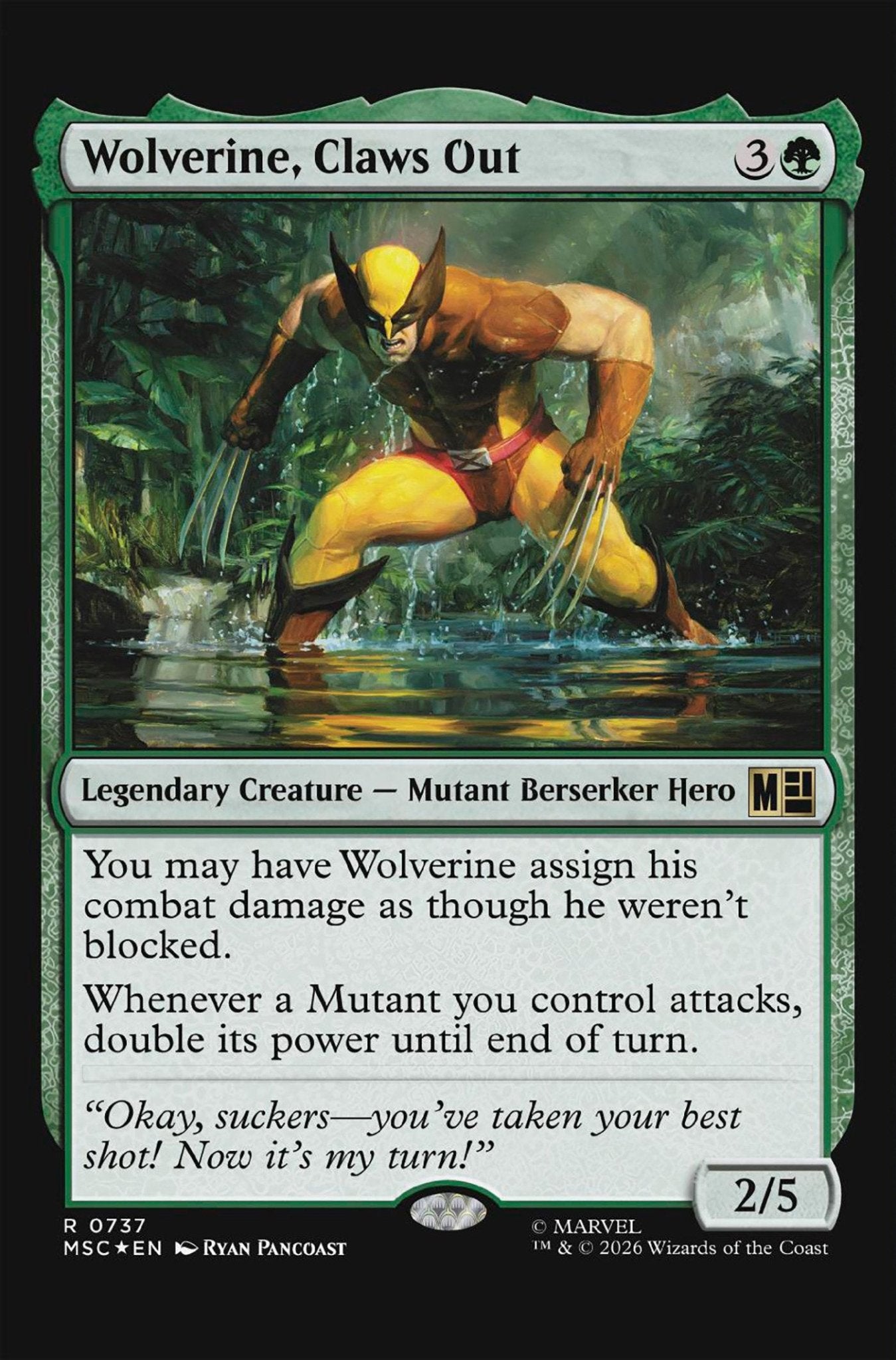 Wolverine 22 Classified Artist Magic: The Gathering Variant - Cadets Toys & Comics