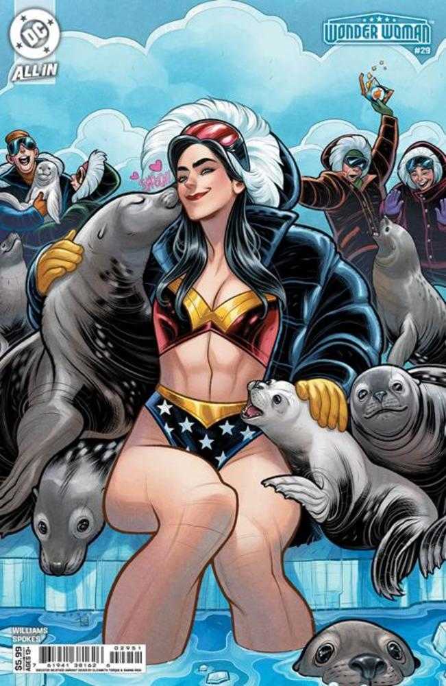 Wonder Woman 29 Cover E Elizabeth Torque Sweater Weather Card Stock Variant - Cadets Toys & Comics