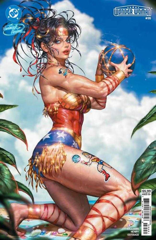 Wonder Woman 35 Cover E Kyuyong Eom Swimsuit Card Stock Variant - Cadets Toys & Comics