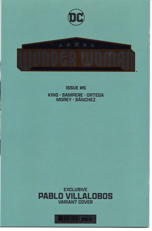 Wonder Woman 5 - Pablo Villalobos Foil Variant Cover (Signed) - Cadets Toys & Comics