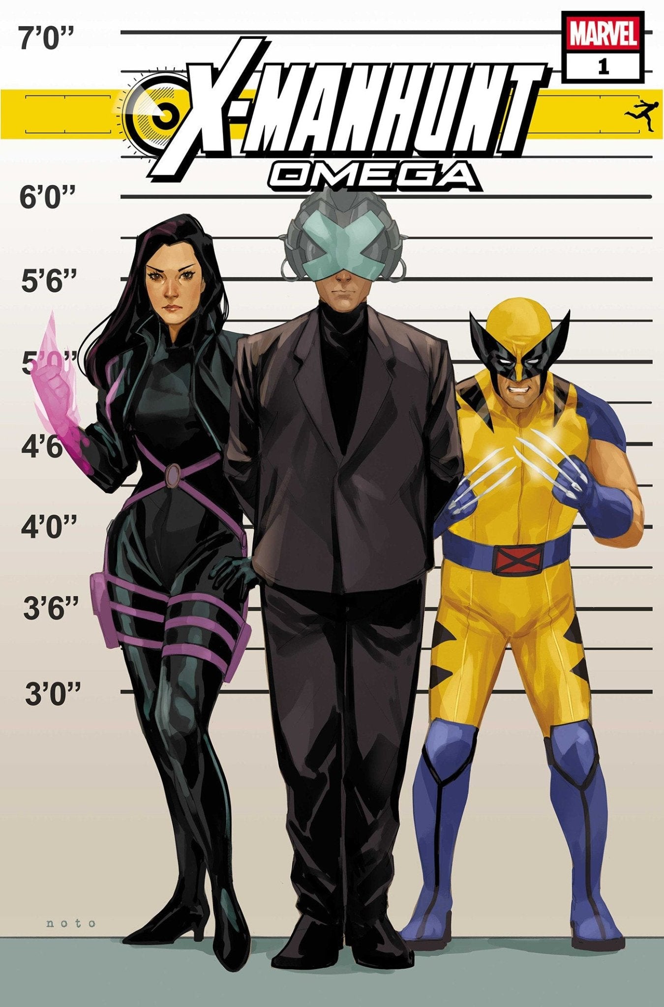 X - Manhunt Omega 1 Phil Noto Connecting X - Manhunt Variant [Xmh] - Cadets Toys & Comics