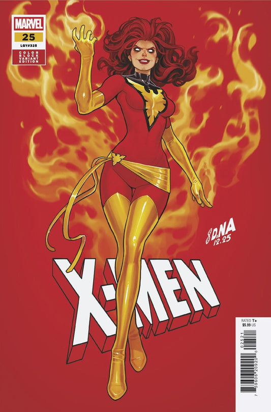 X - Men 25 David Nakayama Color Block Red Variant - Cadets Toys & Comics
