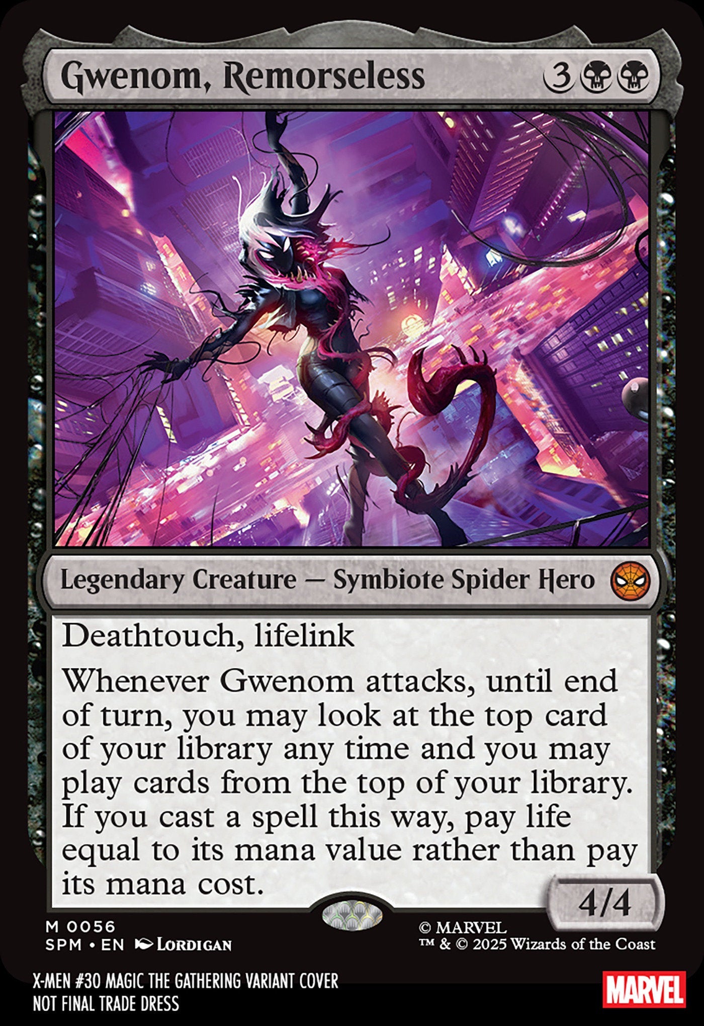 X - Men 30 Lordigan Magic: The Gathering Variant - Cadets Toys & Comics