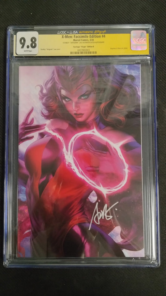 X - Men 4 Artgerm CGC 9.8 Modern Virgin - Signed - Cadets Toys & Comics
