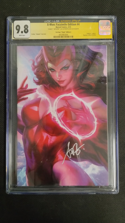 X - Men 4 Artgerm Classic Variant CGC 9.8 Signed w/COA - Cadets Toys & Comics