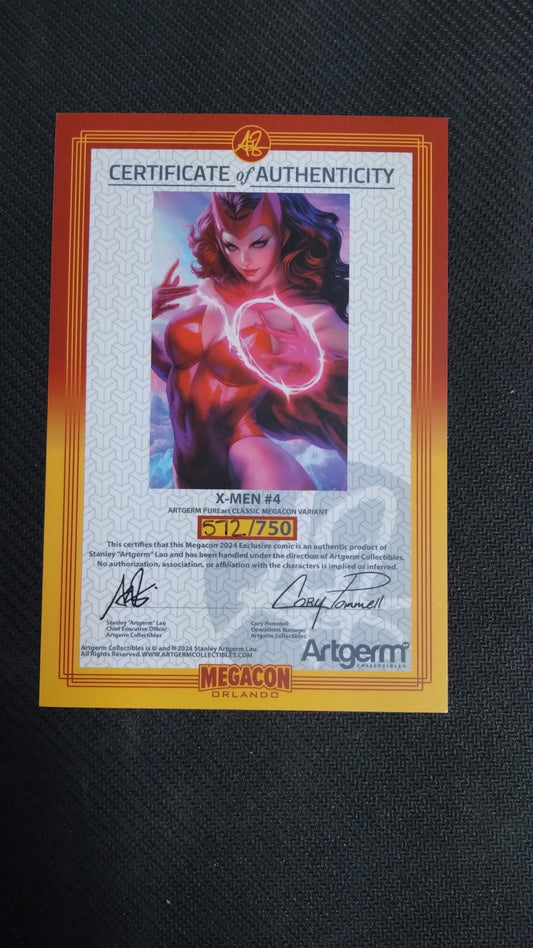 X - Men 4 Artgerm Classic Variant CGC 9.8 Signed w/COA - Cadets Toys & Comics