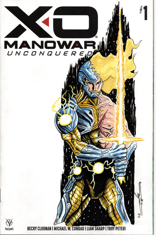 X - O Manowar Unconquered 1 Byrum Artist Variant - Cadets Toys & Comics