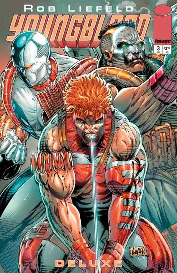Youngblood Deluxe #3 Portada de Rob Liefeld