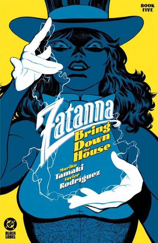 Comic book cover featuring Zatanna in a top hat and white gloves.