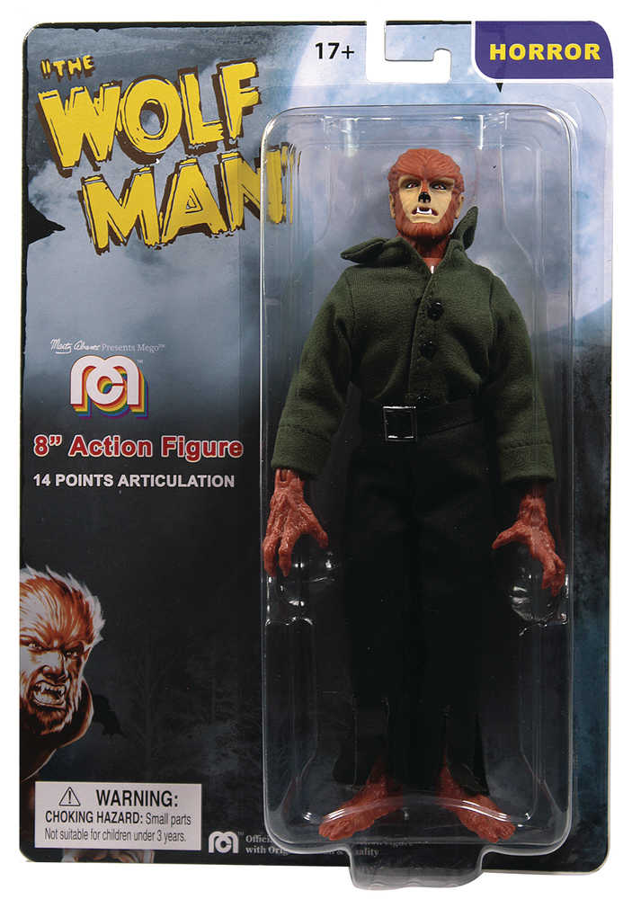 Mego Horror Wolfman 8in Action Figure