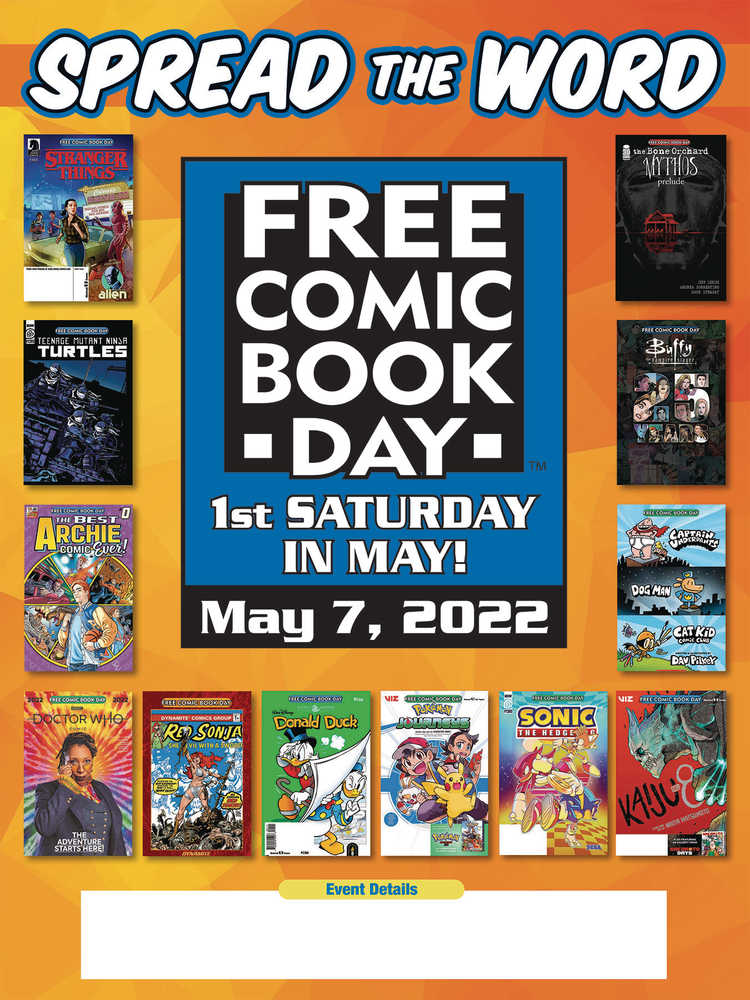 Free Comic Book Day 2022 Promo Poster Extras