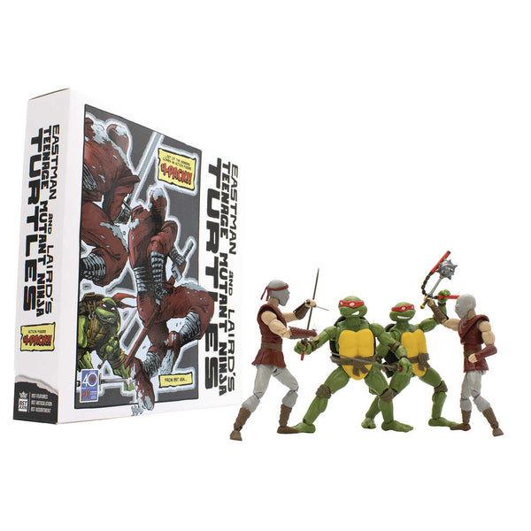 Bst Axn Teenage Mutant Ninja Turtles Classic Comic Previews Exclusive Action Figure 4pc Box Set 1 (N