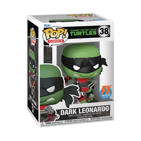 Pop Comics Teenage Mutant Ninja Turtles Dark Leonardo Previews Exclusive Vinyl Figure
