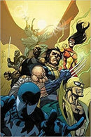 Comic book image of Marvel superheroes. Notable characters include Spider-Woman, Wolverine, and Doctor Strange.