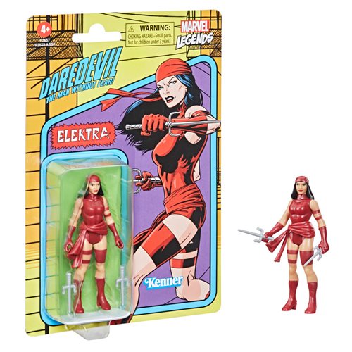 Marvel Legends Retro 375 Collection Elektra 3 3/4-Inch Action Figure