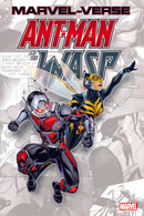 Comic book cover featuring Ant-Man and the Wasp in dynamic poses.