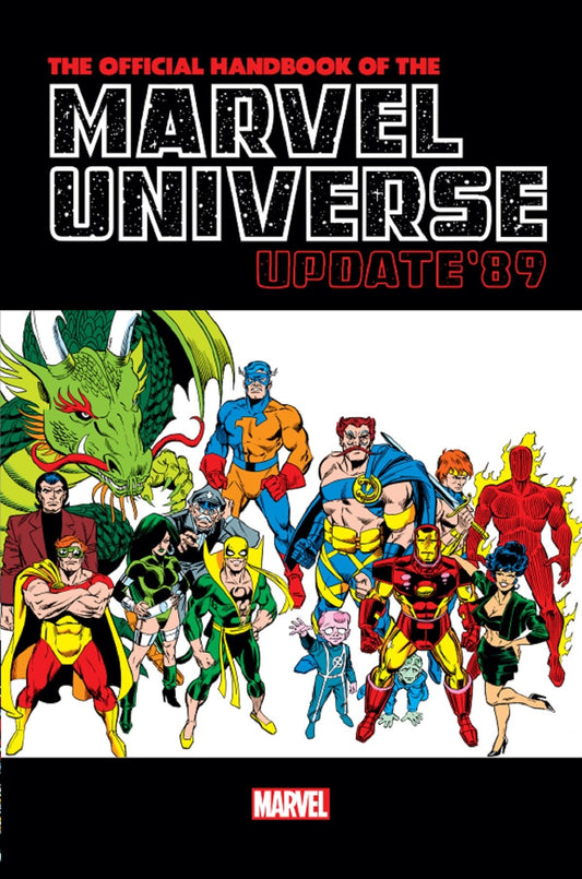 Comic book cover with various Marvel superheroes.
